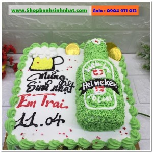 Bánh Sinh Nhật Hình Lon Bia Chai Rượu - LK62